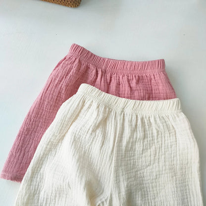 Children's Clothing Baby Girls Boys Cotton Yarn Short Pants Summer Kids Girls Soft Breathable Five-point Pants For Girl Shorts