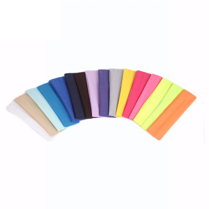 Summer Sports Headbands For Women Fitness Run Yoga Bandanas Solid Color Elastic Hair Bands Stretch Makeup Hair Accessories 2023