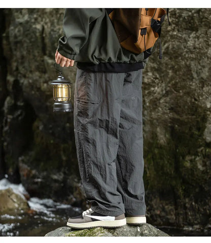 TFETTERS Autumn Cargo Pants Men 2025 100% Nylon Safari Style Solid Double Side Pockets Men Pants Outdoors Tourism Men Clothes