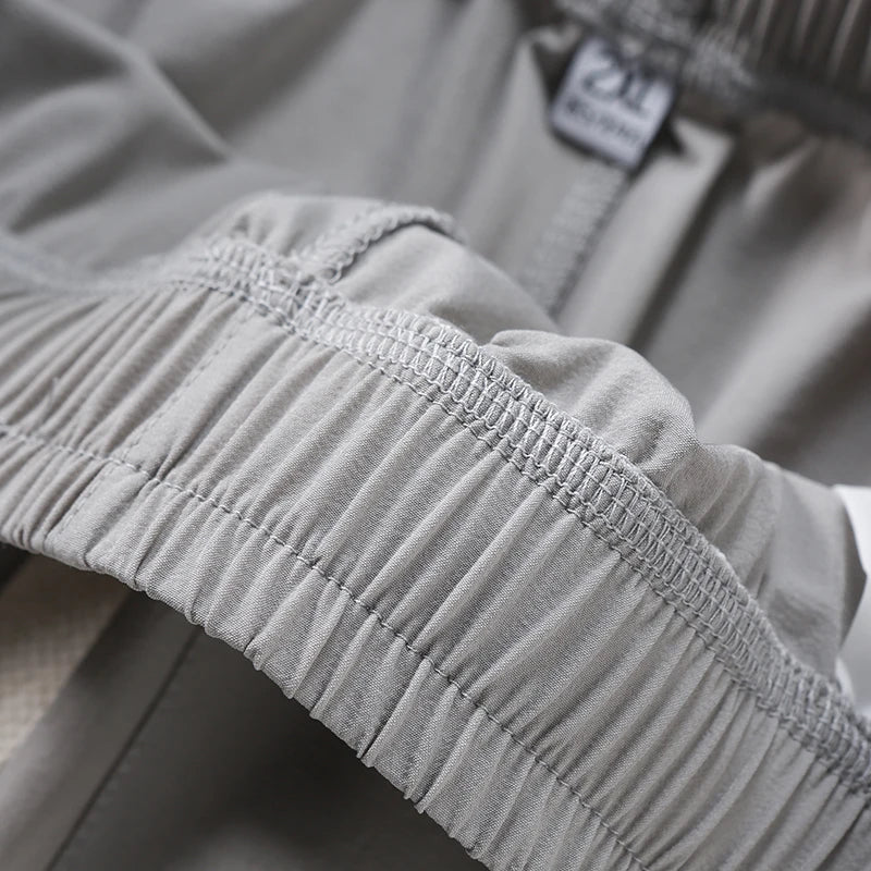 Extra Long 120cm Lce Silk Men's Pants Summer Thin 190 Tall Straight Leg Pants Men's Extended 115 Large Men's Pants