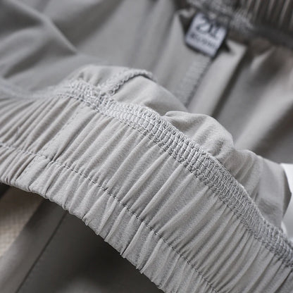 Extra Long 120cm Lce Silk Men's Pants Summer Thin 190 Tall Straight Leg Pants Men's Extended 115 Large Men's Pants