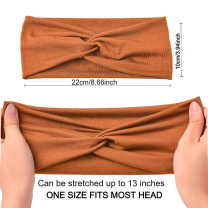 Pilates Elastic Hair Bands Yoga Headband Running Cycling Sweatband Turban Makeup Hair Hoop Makeup Headwrap Women