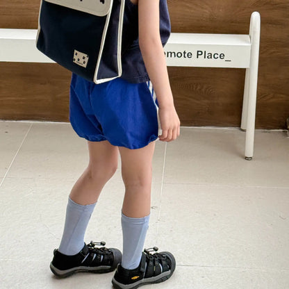 2025 Summer New Children Loose Shorts Girls Striped Shorts Cotton Breathable Boys Casual Pants Fashion Kids Clothes