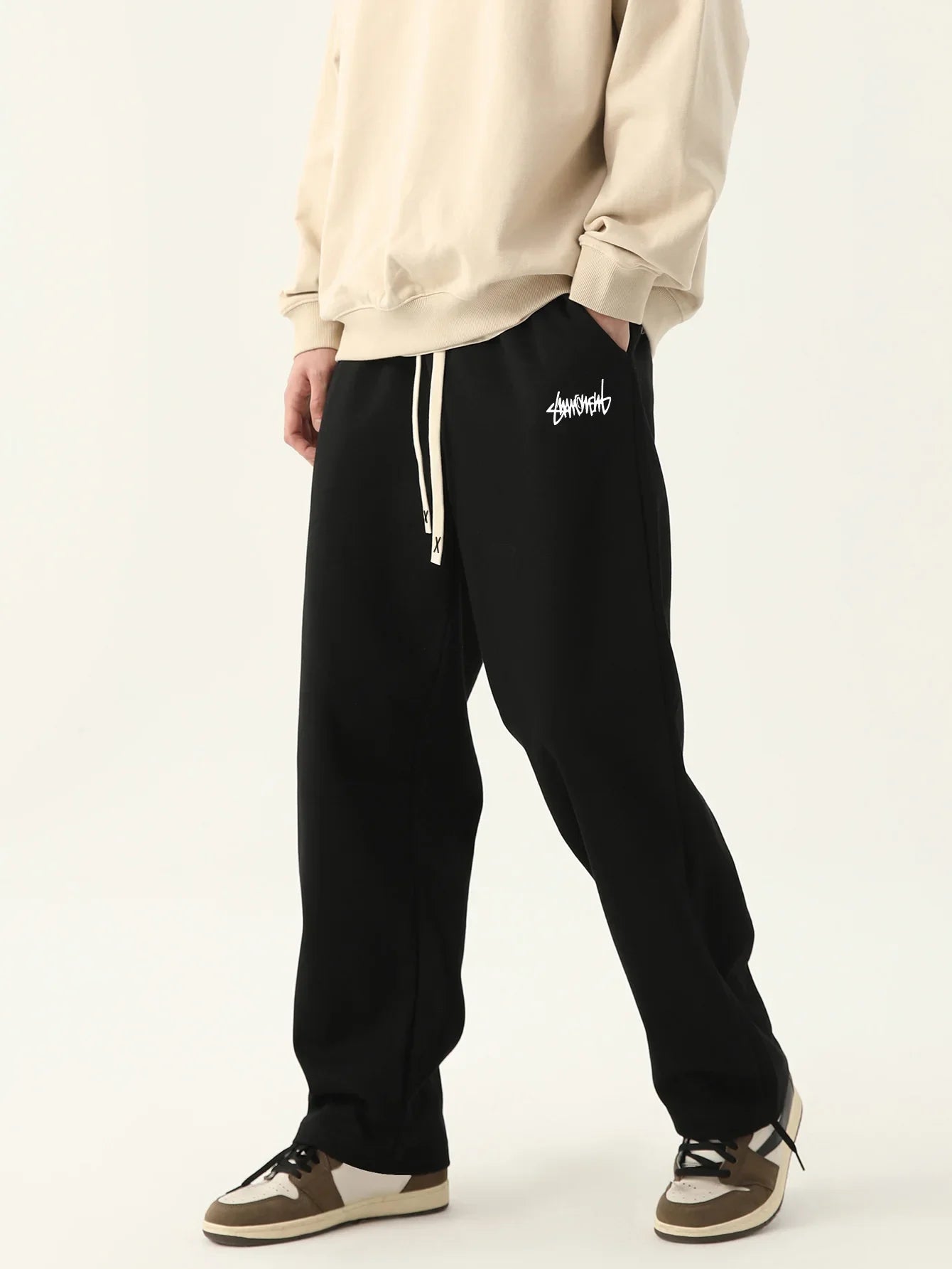 Men's jogging pants baggy pants neutral breathable baggy outdoor pants fashion design jogging 2024 new sweatpants