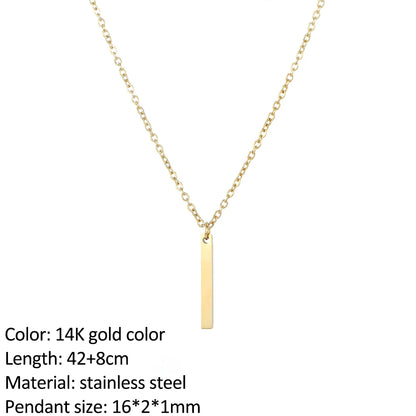 SUNIBI Fashion Stainless Steel Necklace for Woman Personality Infinity Cross Pendant Gold Color Necklaces on Neck Women Jewelry
