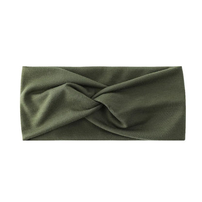 Pilates Elastic Hair Bands Yoga Headband Running Cycling Sweatband Turban Makeup Hair Hoop Makeup Headwrap Women