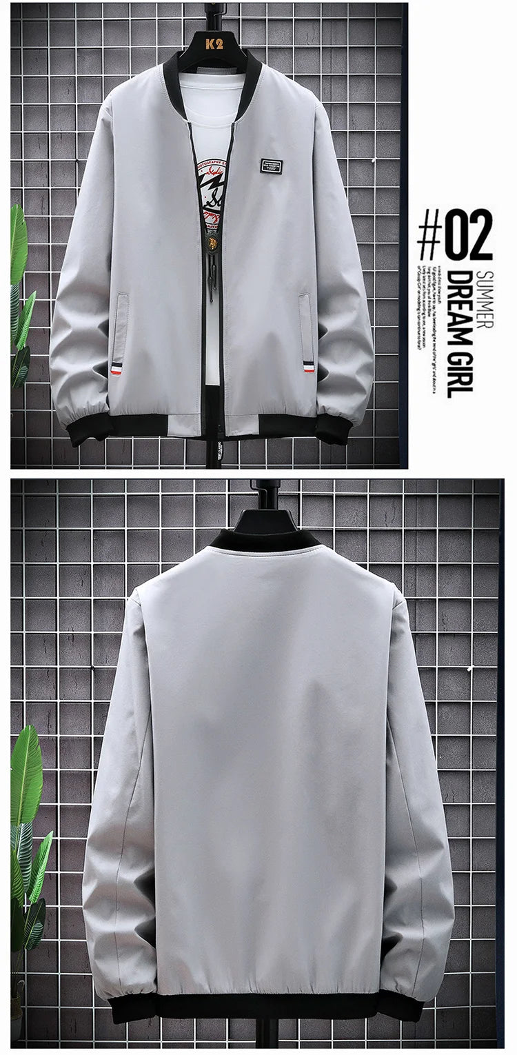 Man Leisure Jacket New Spring Autumn Solid Color And Comfortable Zipper Style Fashion Windproof Jacket