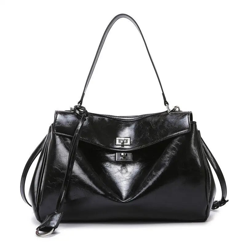Woman Bags 2025 Luxury Brand Rodeo Spring Autumn Genuine Leather Women Totes Commute Gold Buckle Women Shoulder HandBags