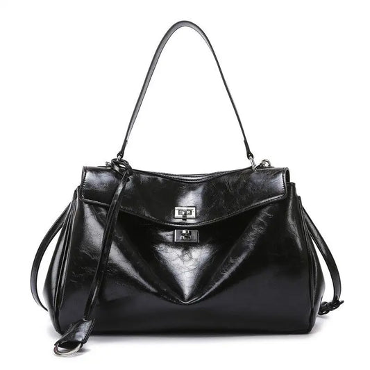 Woman Bags 2025 Luxury Brand Rodeo Spring Autumn Genuine Leather Women Totes Commute Gold Buckle Women Shoulder HandBags