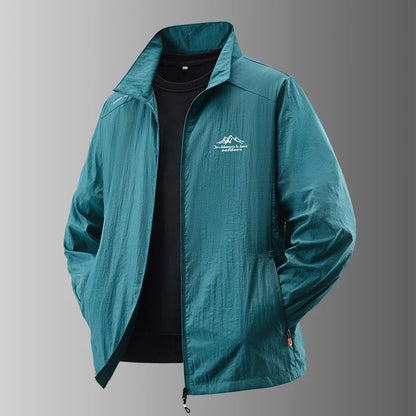 Summer Men's Sun Protection Casual Breathable Sports Windproof Water Resistant Ultrathin Jacket Outdoor Fishing Skin Clothing