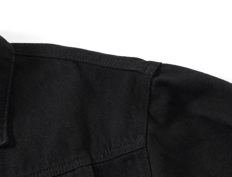 Yellow Women's Long Sleeve Jacket, Single Breasted Lapel Denim Jacket, Fashion Women's Tops Jacket Blue White Women's Coat