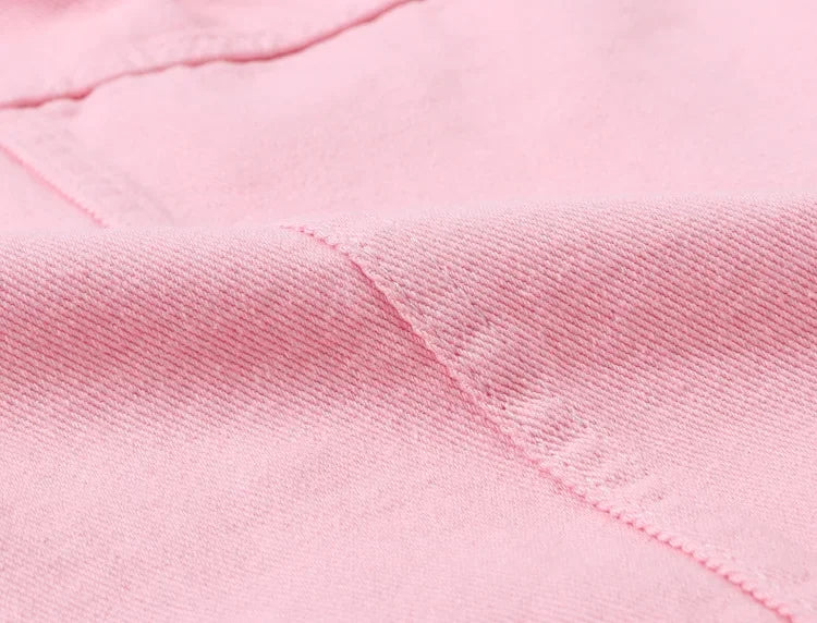 Yellow Women's Long Sleeve Jacket, Single Breasted Lapel Denim Jacket, Fashion Women's Tops Jacket Blue White Women's Coat