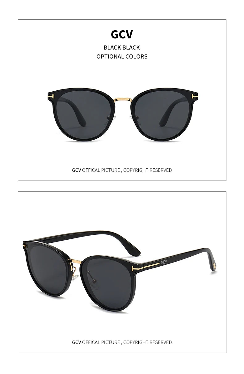 2025 GCV Polarized Lady Sunglasses Cat Eye Fashion  Sun Glasses Luxury Woman Female Brand  Ultralight Frame Tourism Party  Leisu