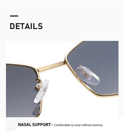 Vintage Special-Shaped Sunglasses Women Men Square Sun Glasses Female Retro Polygon Oculos De Sol ﻿for Male Eyeglass Eyewear