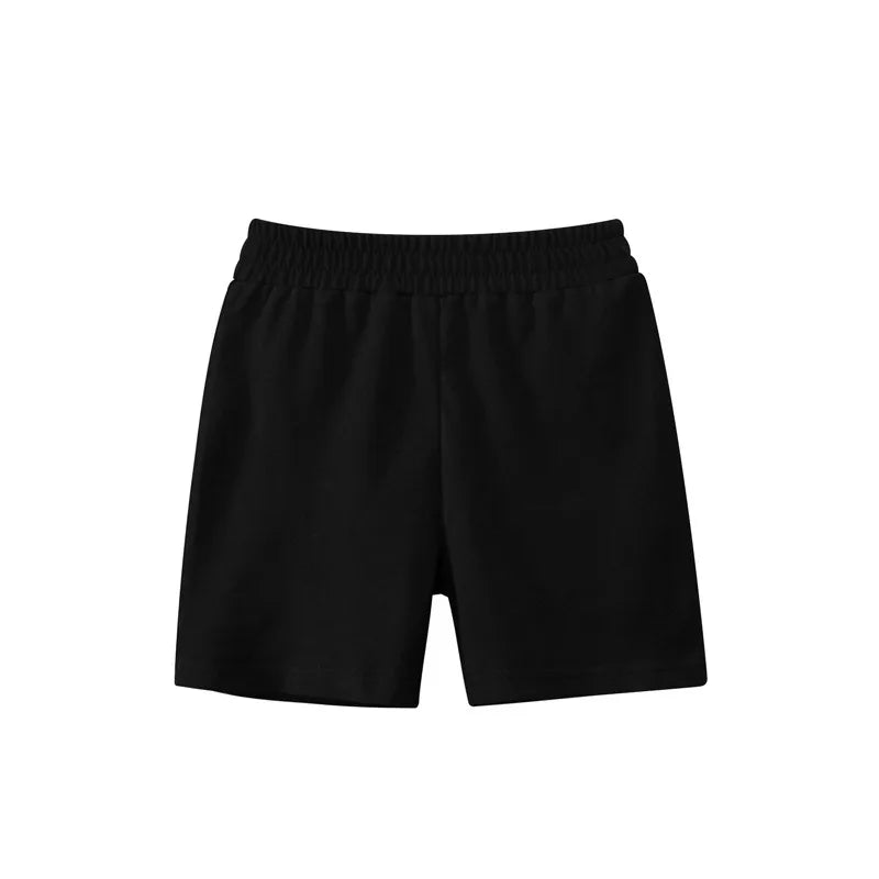 2025 Children Shorts 100% Cotton Pants Solid Color Sport Casual Knickers for 1-9 Years Kids Boys Girls