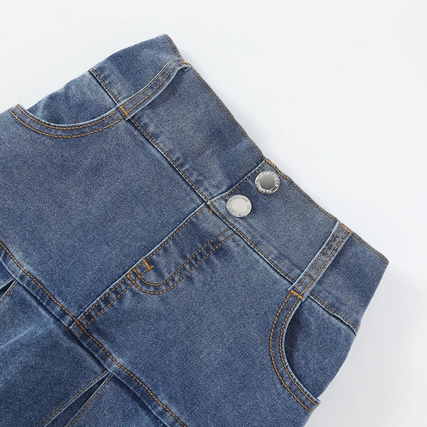 Baby Kids Denim Skirt Summer Fashion Casual All-match Blue A-line Skirt for Girls Elastic Waist Teen school Children Dance Skirt