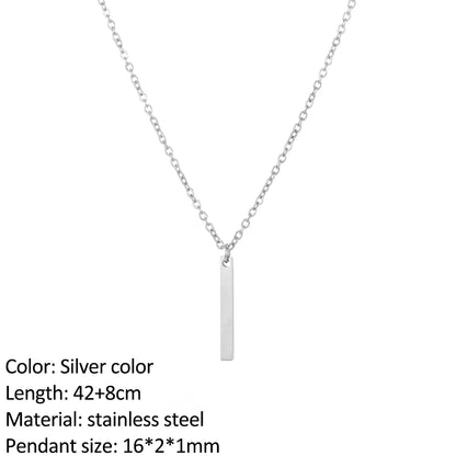 SUNIBI Fashion Stainless Steel Necklace for Woman Personality Infinity Cross Pendant Gold Color Necklaces on Neck Women Jewelry