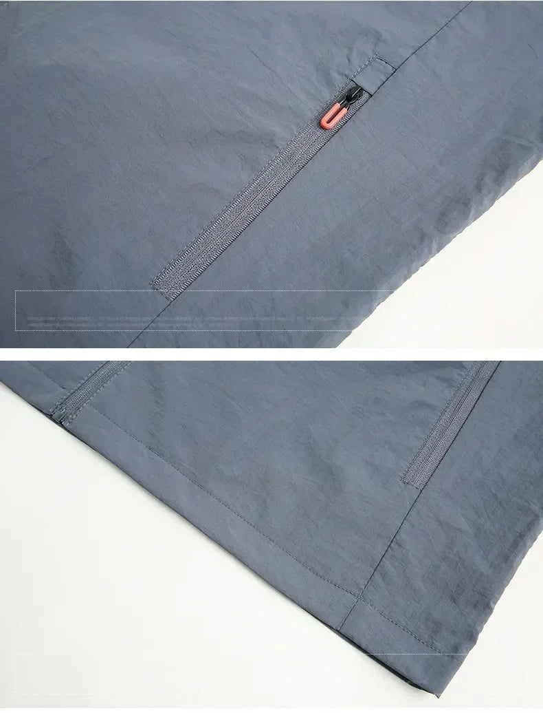 Summer Quick Drying Breathable Jacket Man Outdoor Ultra Thin Sunscreen Casual Skin Coats Fishing Climbing Hiking Anti UV Outwear