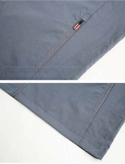 Summer Quick Drying Breathable Jacket Man Outdoor Ultra Thin Sunscreen Casual Skin Coats Fishing Climbing Hiking Anti UV Outwear