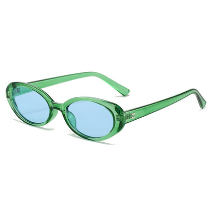 Retro Vintage Oval Sunglasses Woman 2024 Brand Designer Round Sun Glasses Men UV400 Punk Style Luxury Eyewear Female Oculus