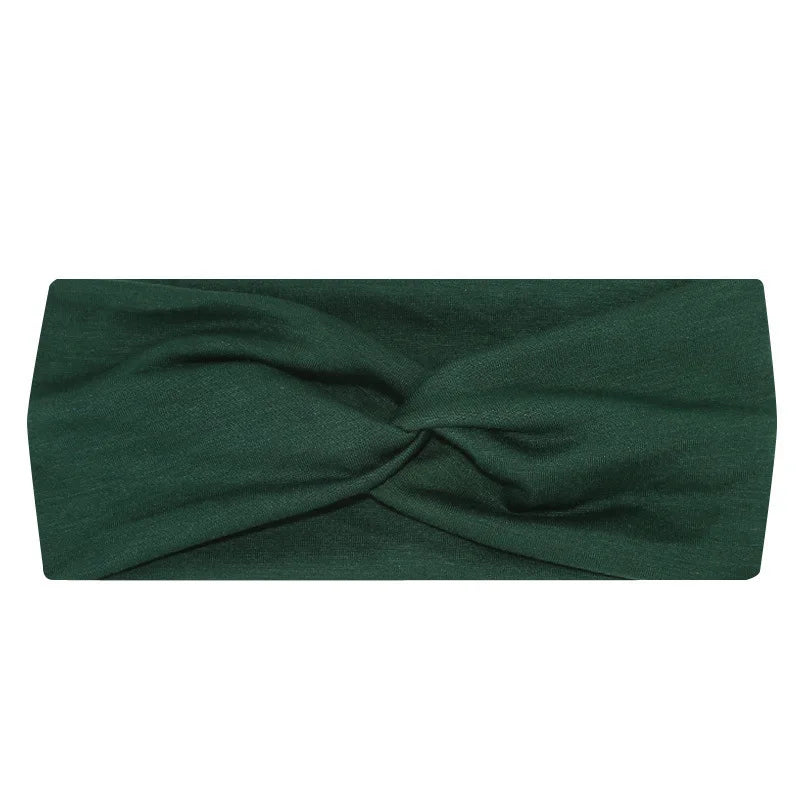 Pilates Elastic Hair Bands Yoga Headband Running Cycling Sweatband Turban Makeup Hair Hoop Makeup Headwrap Women